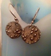 Switchgrass earrings by Gayle Dowell