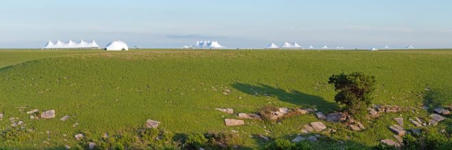 Tents at this year's Symphony in the Flint Hills