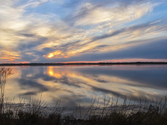 Sunset at Quivira National Wildlife Refuge. Photo by Mark Conard